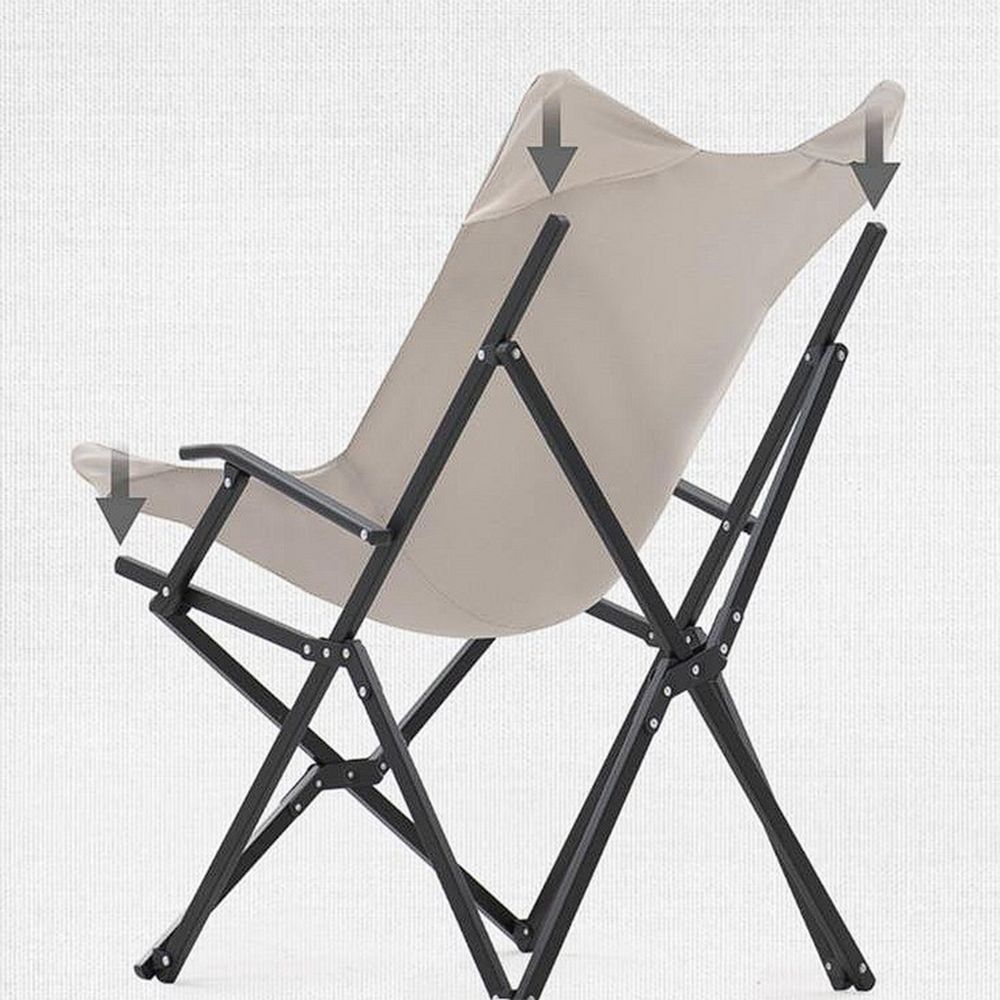 Кресло складное Armrest, бежевое-2