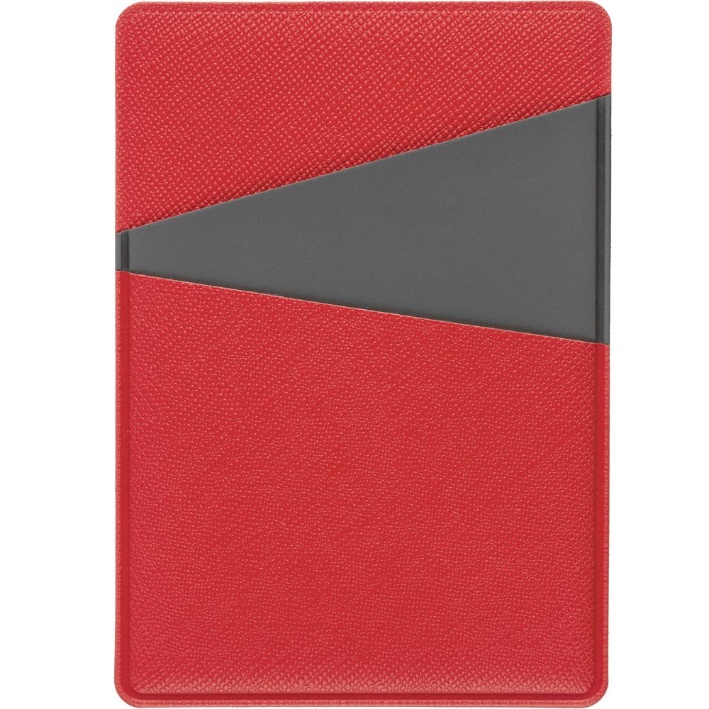 Картхолдер Dual, серо-красный-1