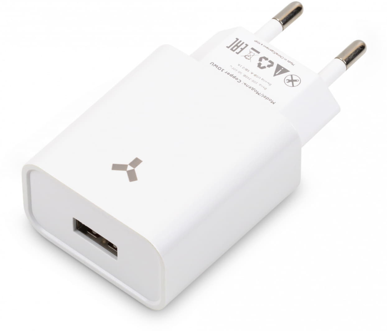 Адаптер сетевой ACCESSTYLE COPPER 10W, белый, белый-2