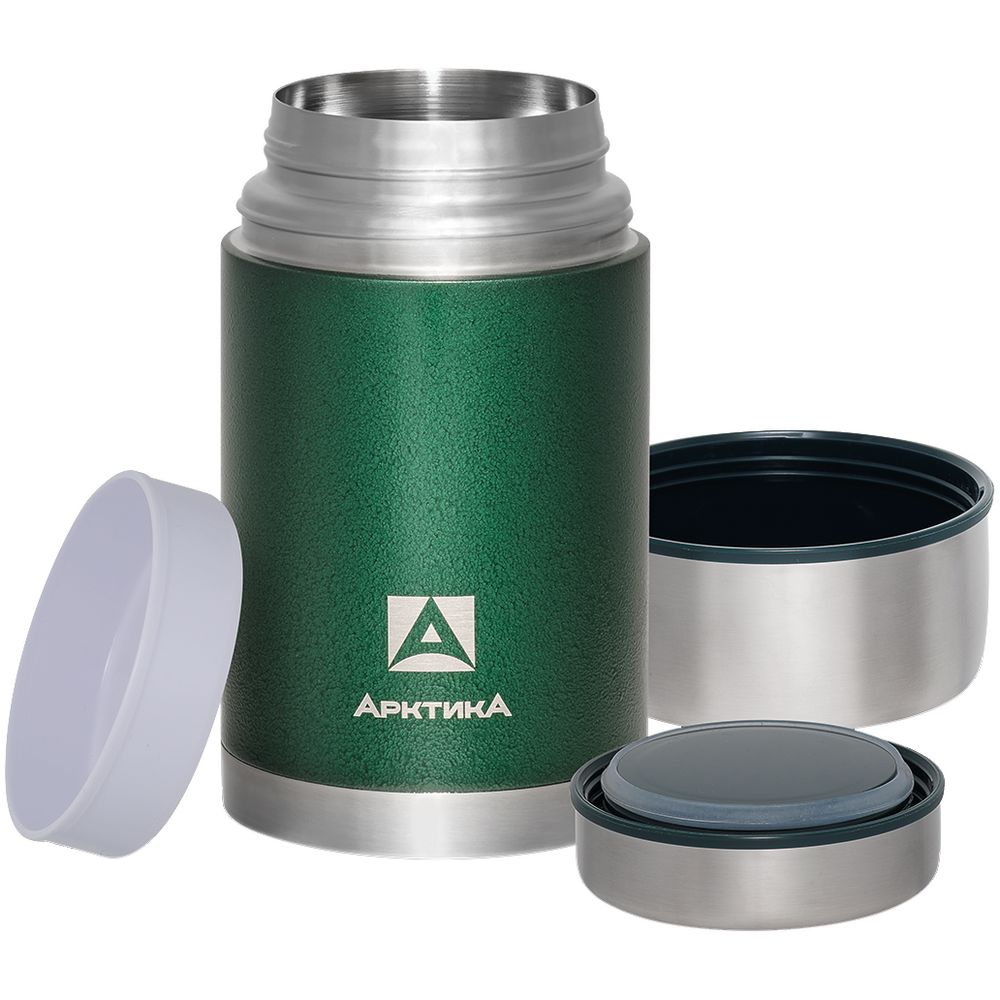 Термос для еды в чехле «Арктика 1000», зеленый-2