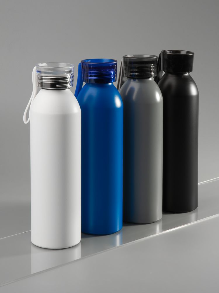 Бутылка для воды Brooke, матовая серая-5