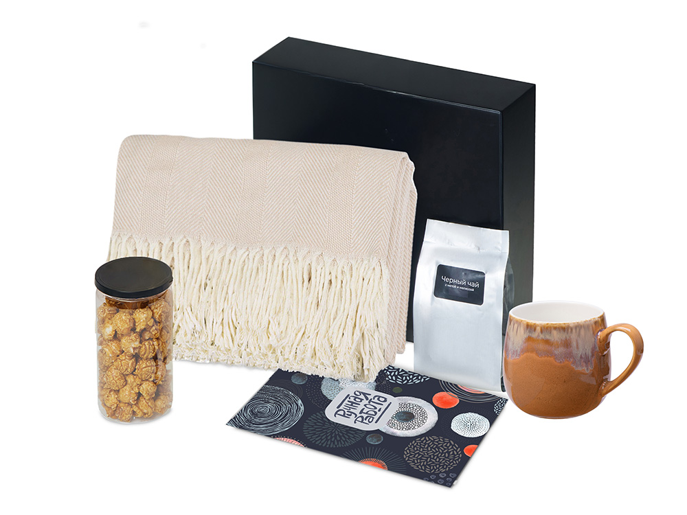 Подарочный набор Re:y. Haven  с пледом, кружкой и чаем-1