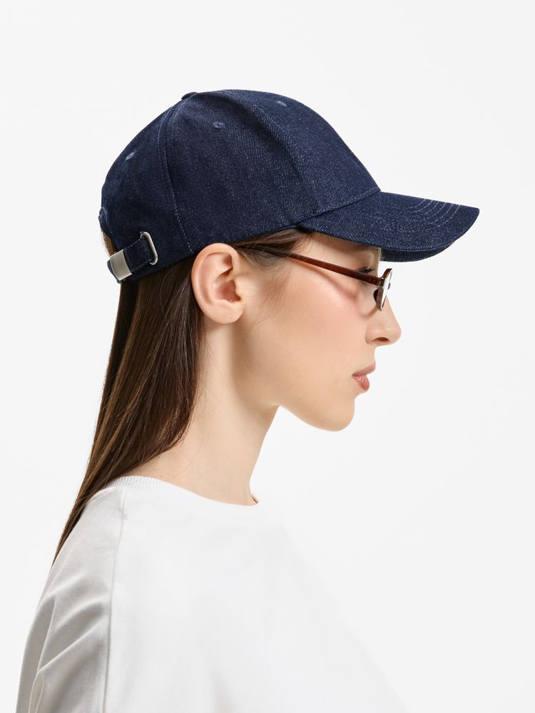 Бейсболка Denimate, темно-синяя-4