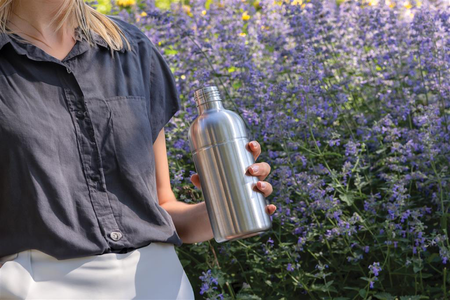 Герметичная вакуумная бутылка Soda из переработанной нержавеющей стали RCS, 800 мл-4