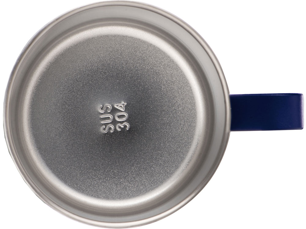 Кружка стальная Alaska с крышкой слайдером, powder coating, синий-6