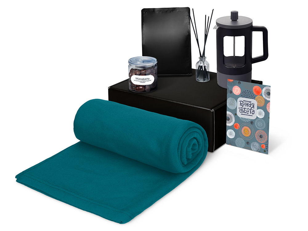 Подарочный набор Re:y. Vive с пледом, френч-прессом и кофе-1