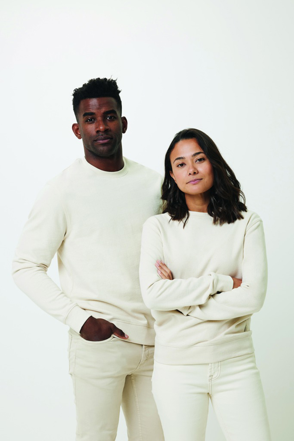 Свитшот Iqoniq Denali из переработанного неокрашенного хлопка, унисекс, 340 г/м²-30