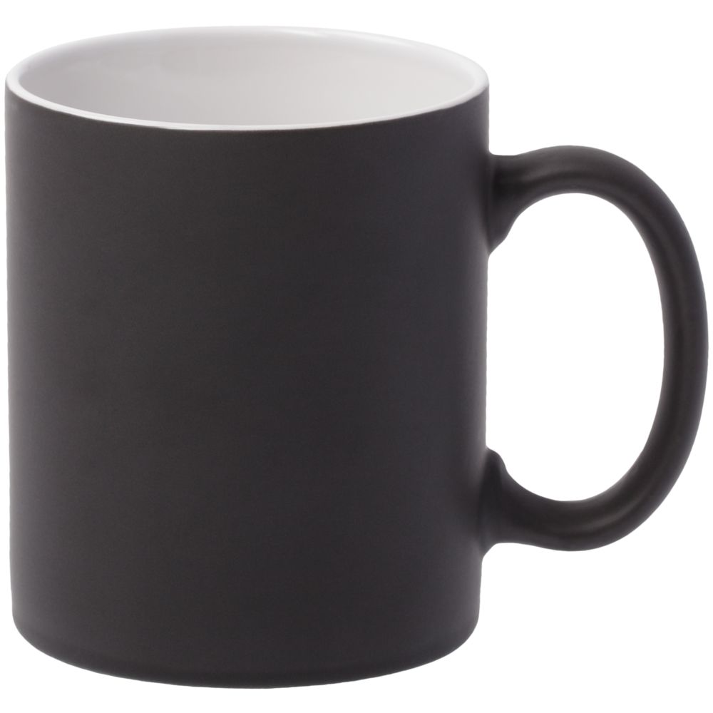 Кружка Promo матовая, черная-0