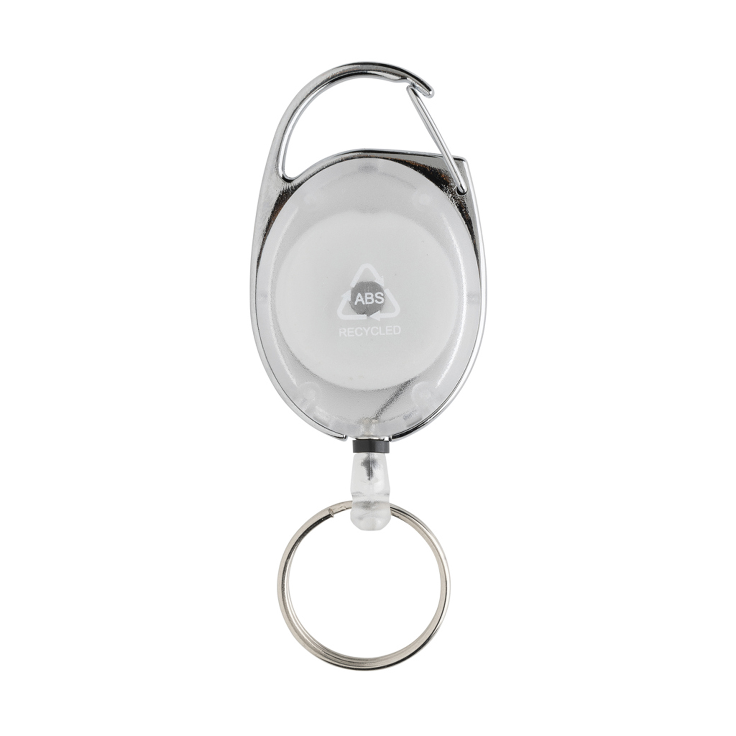 Брелок из цинка и переработанного пластика с зажимом RCS-1