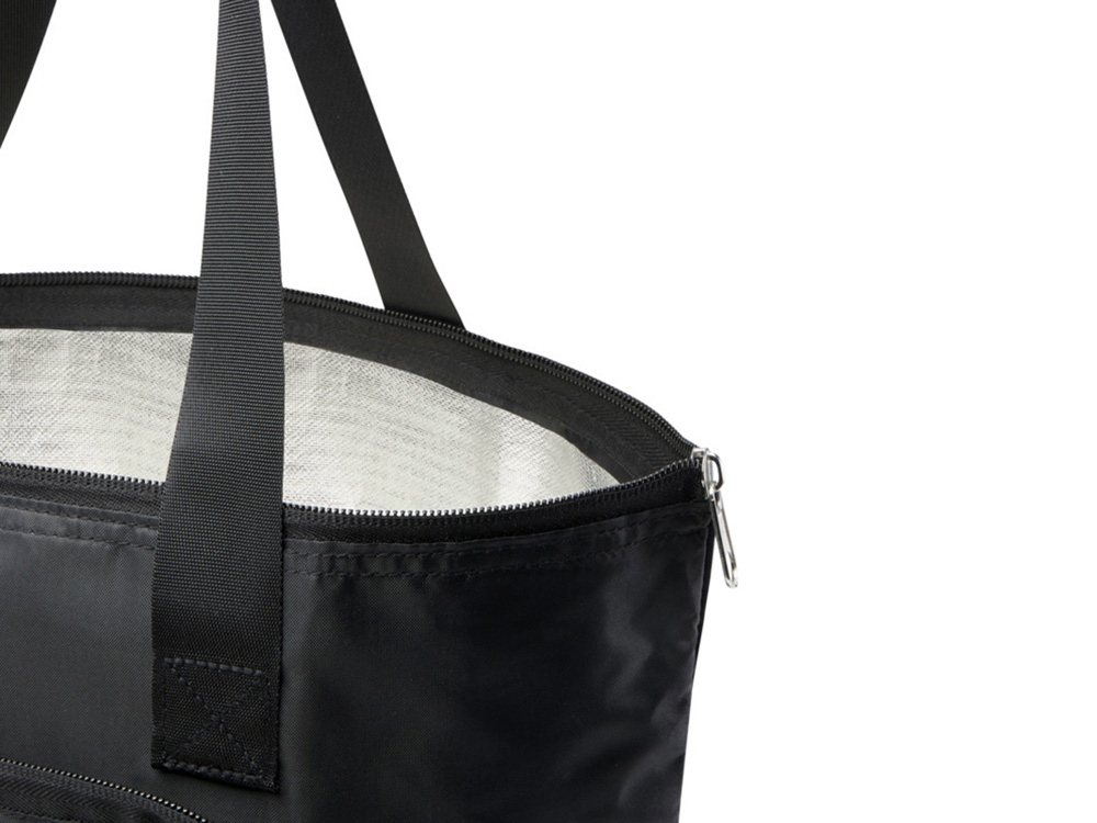 EcoFold Складная сумка-холодильник из RPET 15 л - Сплошной черный-3