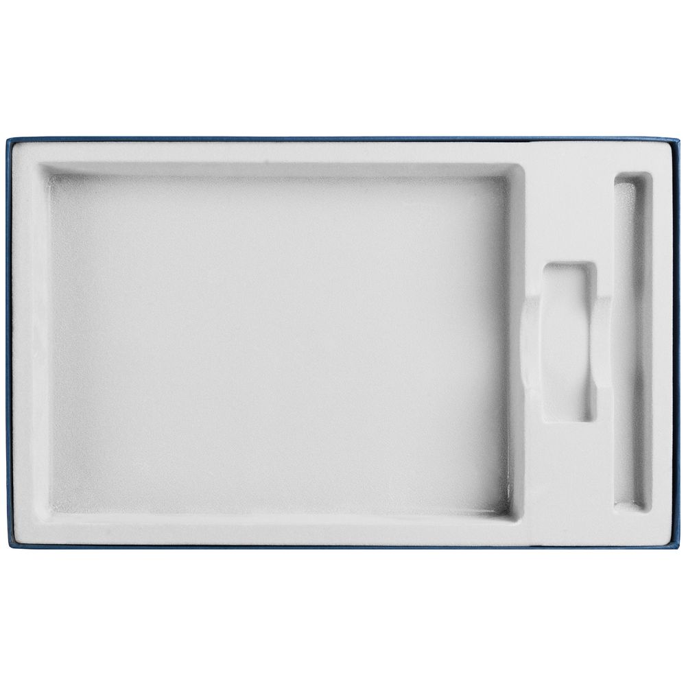 Коробка In Form с ложементом под ежедневник, флешку, ручку, ver. 2, синяя-1