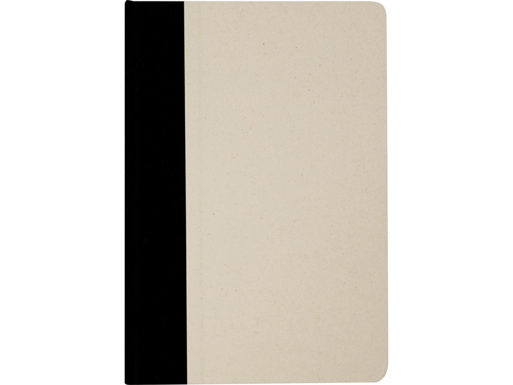 Liliana блокнот формата А5 в твердой обложке из пластика из сахарного тростника - сплошной черный-1