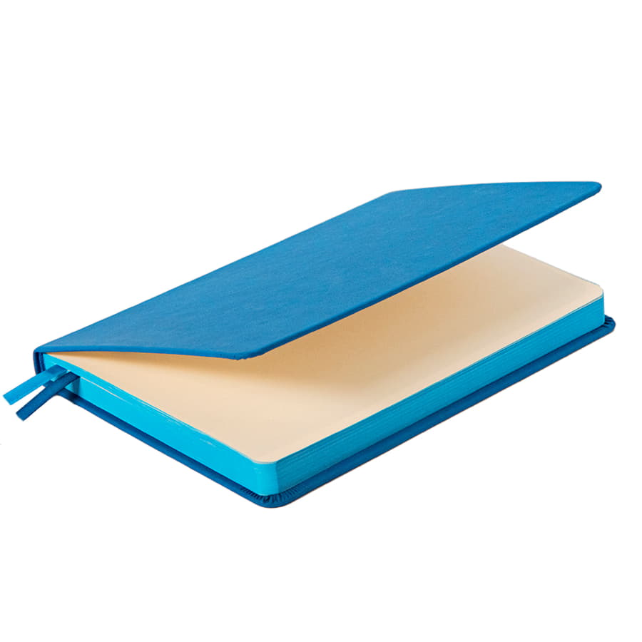 Ежедневник недатированный Softie, формат А5, в клетку, лазурный-4