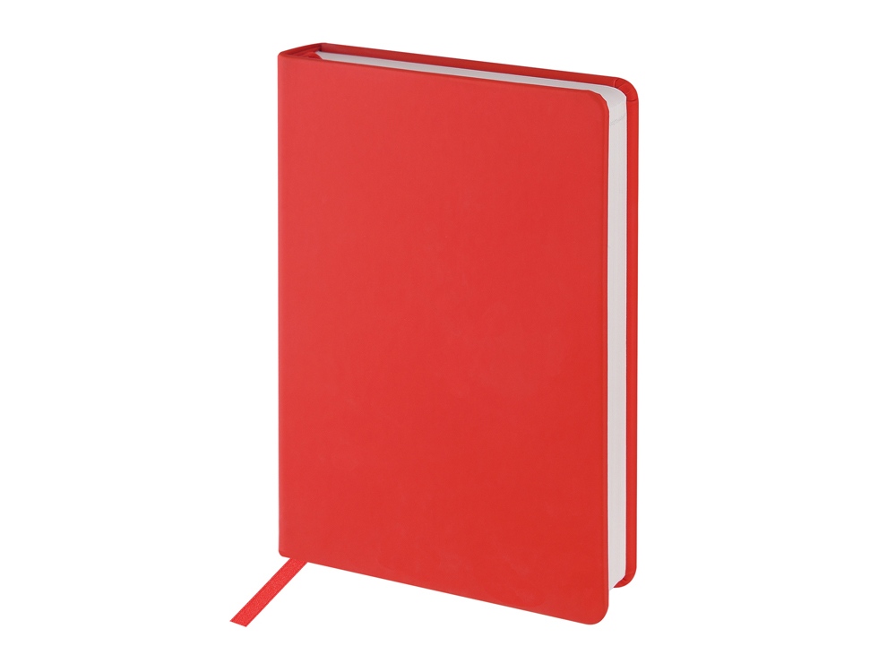 Ежедневник с каменной бумагой недатированный А5 Carrara, красный-2