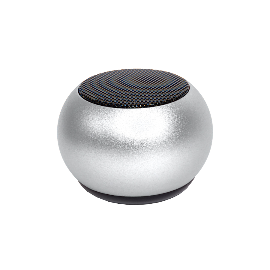 Портативная mini Bluetooth-колонка Sound Burger "Ellipse" серебро, серебристый-0