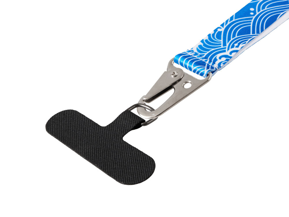 Ремувка под сублимацию с большим карабином и узким держателем для телефона из ПЭ-2