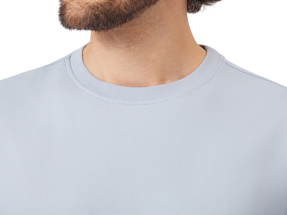 Футболка из френч терри Warsaw унисекс 220гр, небесно-голубой-4