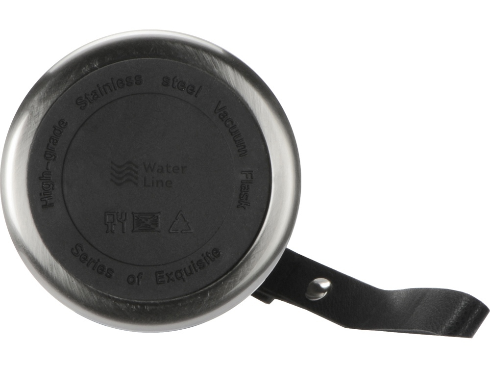 Вакуумный термос Story, тубус, серебристый-6