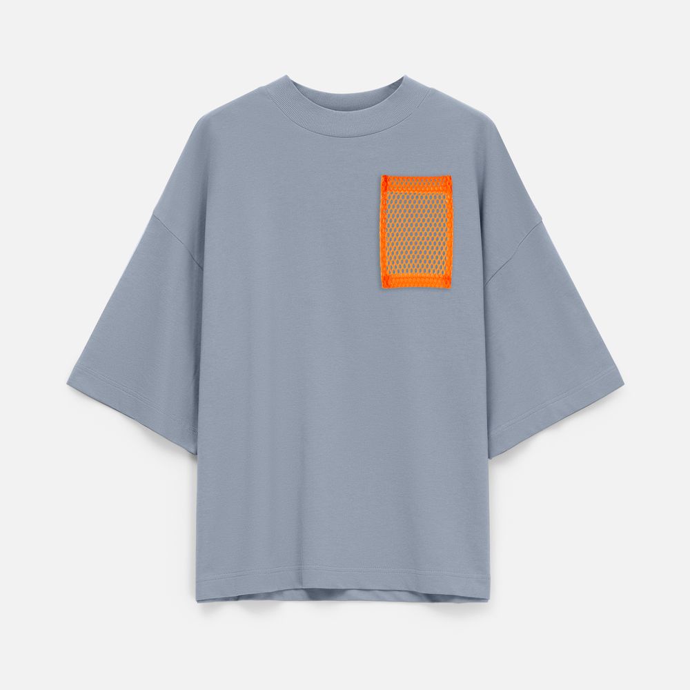 Футболка оверсайз унисекс T9, серая-7