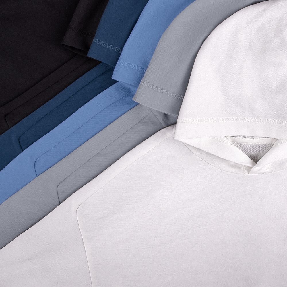 Футболка оверсайз унисекс с капюшоном Neofit, светло-серая-2