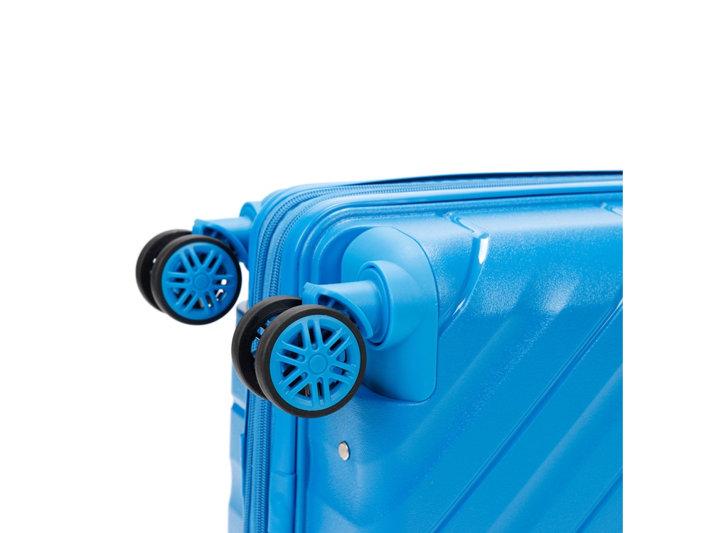 Чемодан TORBER В Отпуск, синий, полипропилен, 36 х 21,5 х 55 см, 38 л-7