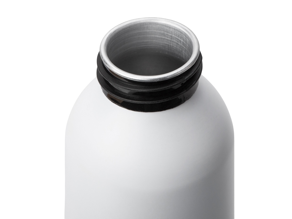 Алюминиевая бутылка для воды с ручкой Plain Alu, 650 мл, белый-1