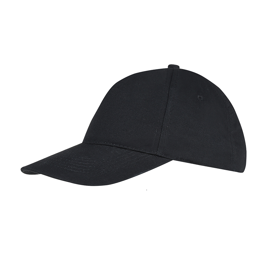 Бейсболка SUNNY, 5 клиньев, застежка на липучке, черный-0