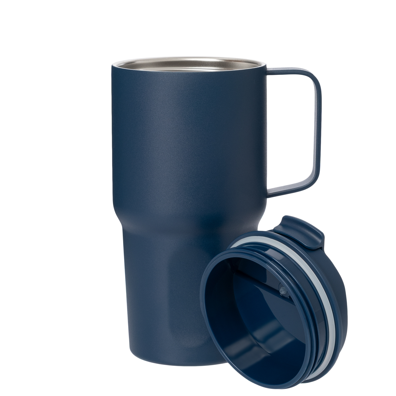 Термокружка вакуумная Авентура (Aventura), синяя-2