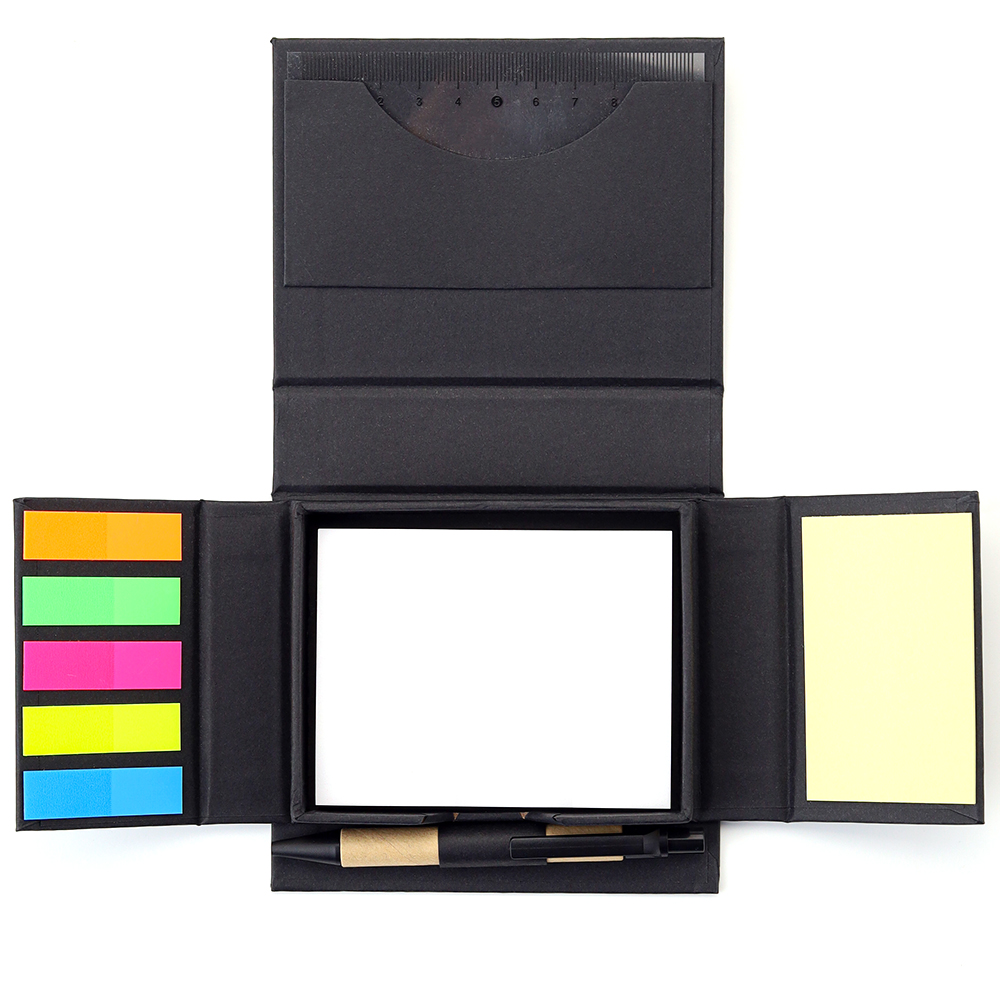 Набор для записей со стикерами Notora, Черный-2