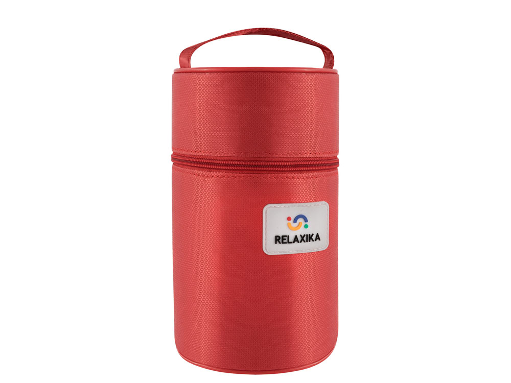 Термос для еды Relaxika 301 в чехле, 1200 мл, стальной-11