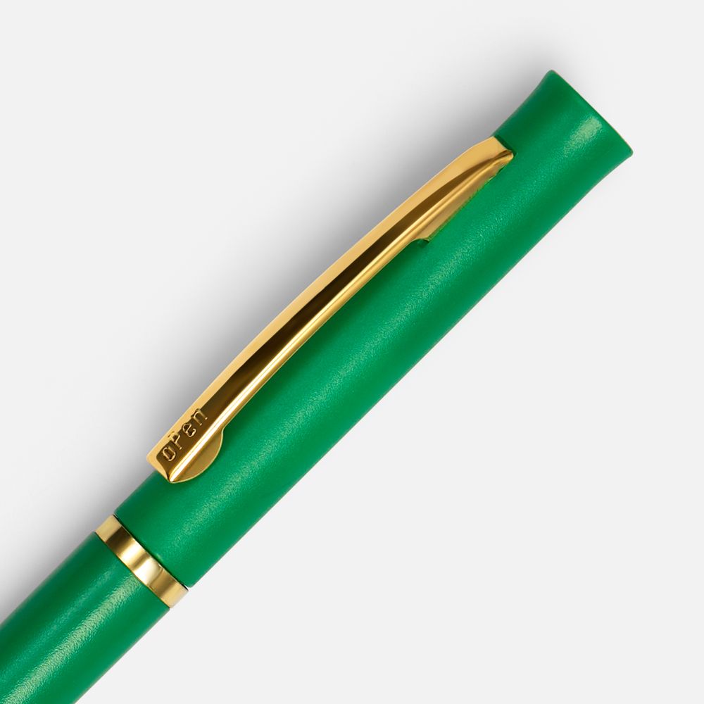 Ручка шариковая Euro Gold, зеленая-2