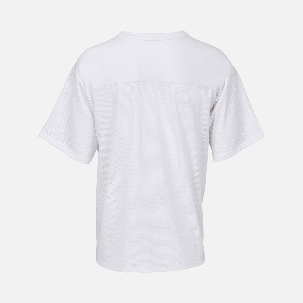 Футболка унисекс Nino с V-образным вырезом, белая-1