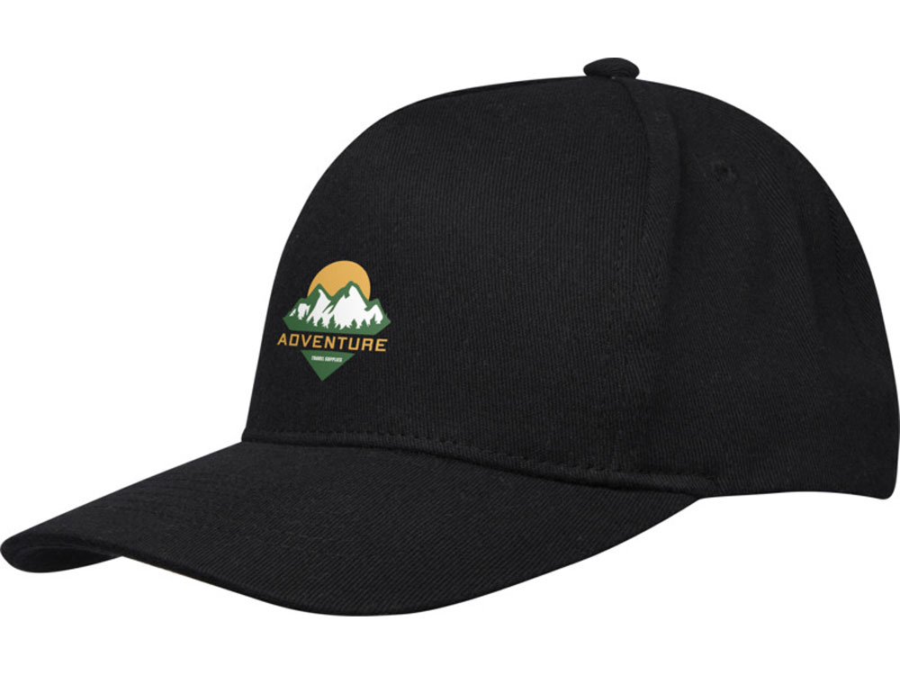 Onyx с 5 панелями Aware™ кепка из переработанных материалов - сплошной черный-5