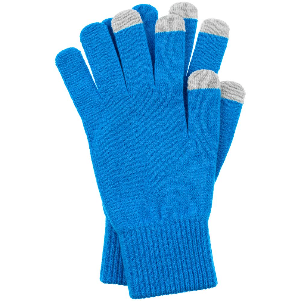 Перчатки сенсорные Urban Flow, ярко-голубые-0