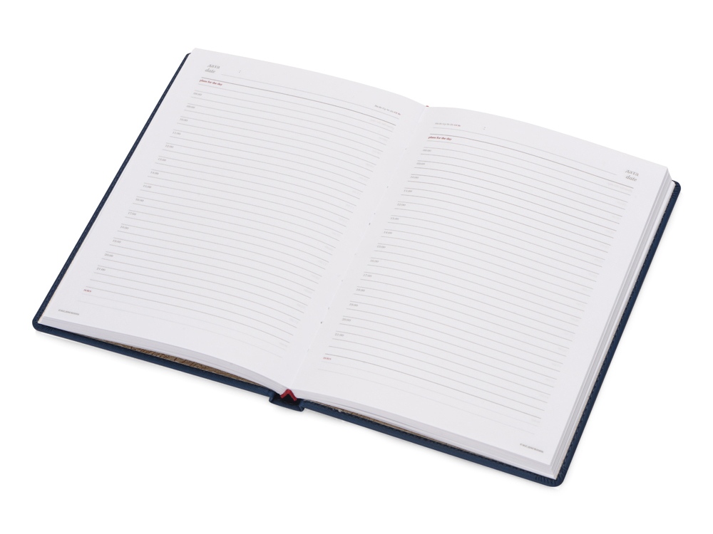 Ежедневник недатированный А5 Velvet, темно-синий-1