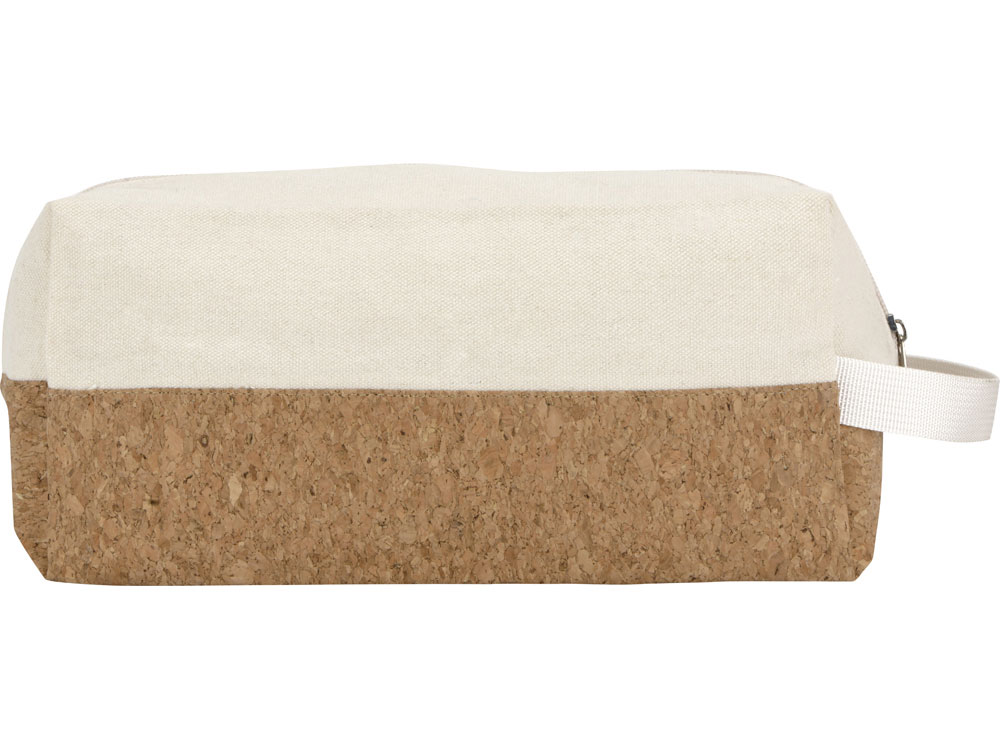Несессер Corky хлопковый с пробковой вставкой, натуральный-3