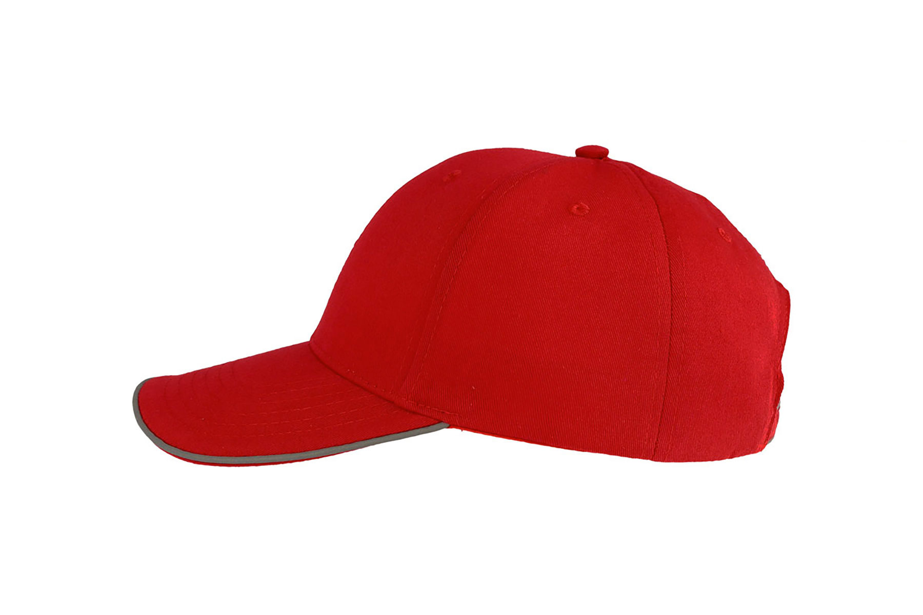 Бейсболка REFLECT со светоотражающими деталями, 6 клиньев,  металлическая застежка, красный-7