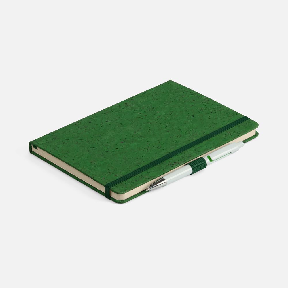 Блокнот Cork County, зеленый-3