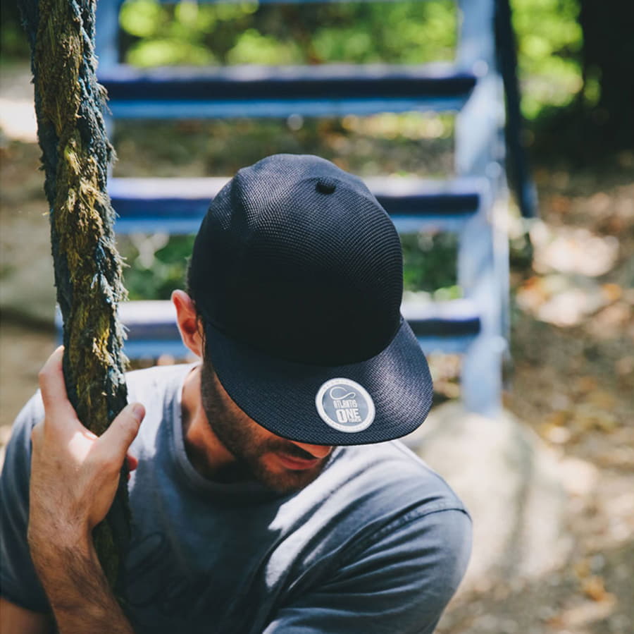 Бейсболка SNAP ONE, без панелей, швов и застежки, темно-синий-2