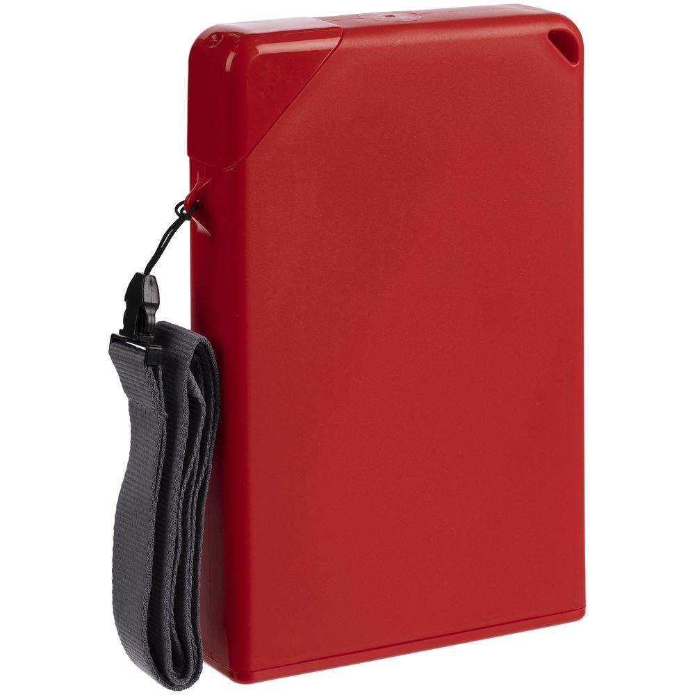 Плоская бутылка для воды Flacon, красная-1