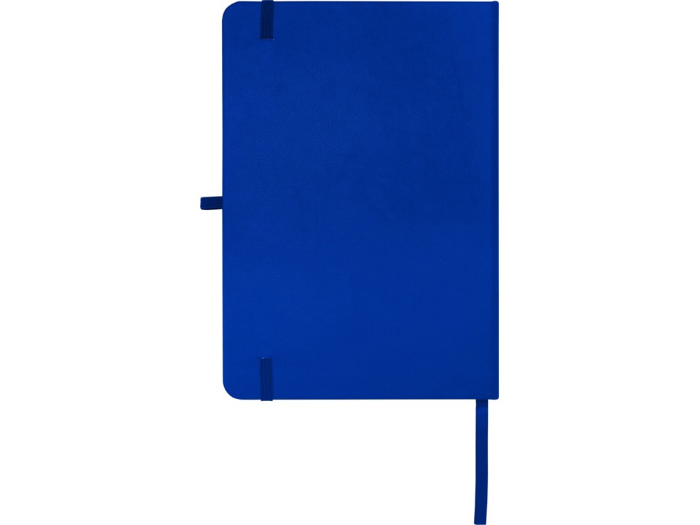 Teak блокнот А5 из переработан. материала в твердой обложке с линован. страницами - Ярко-синий-2