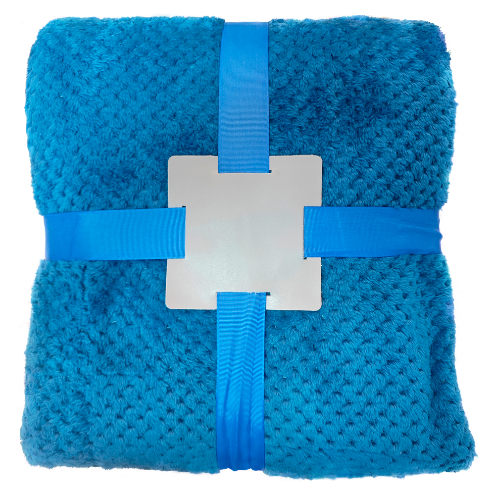 Плед WAFFLE, Светло-синий-0