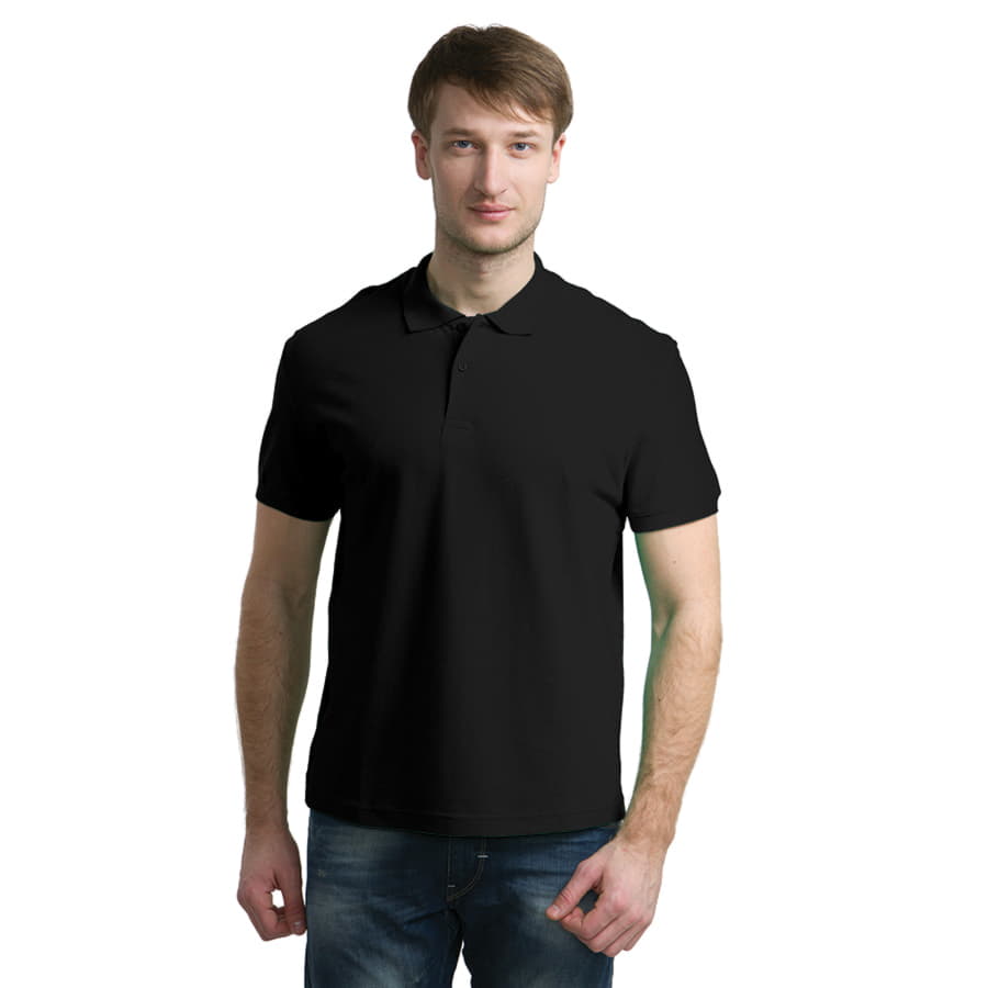 Поло мужское APOLLO 180, черный-1