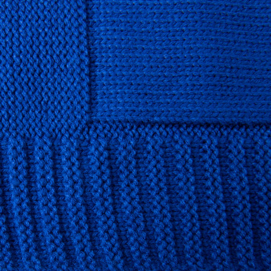 Плед ELSKER MIDI, синий, шерсть 30%, акрил 70%, 150*200 см, синий-3