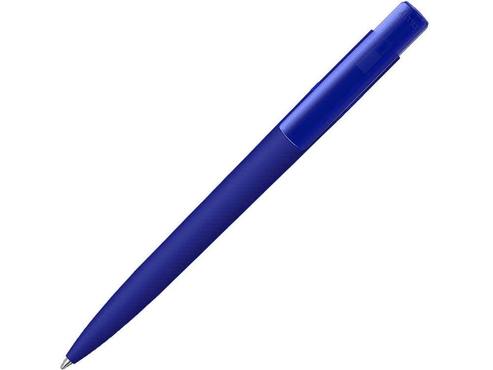 Шариковая ручка RECYCLED PET PEN PRO K transparent GUM soft-touch, синий-0