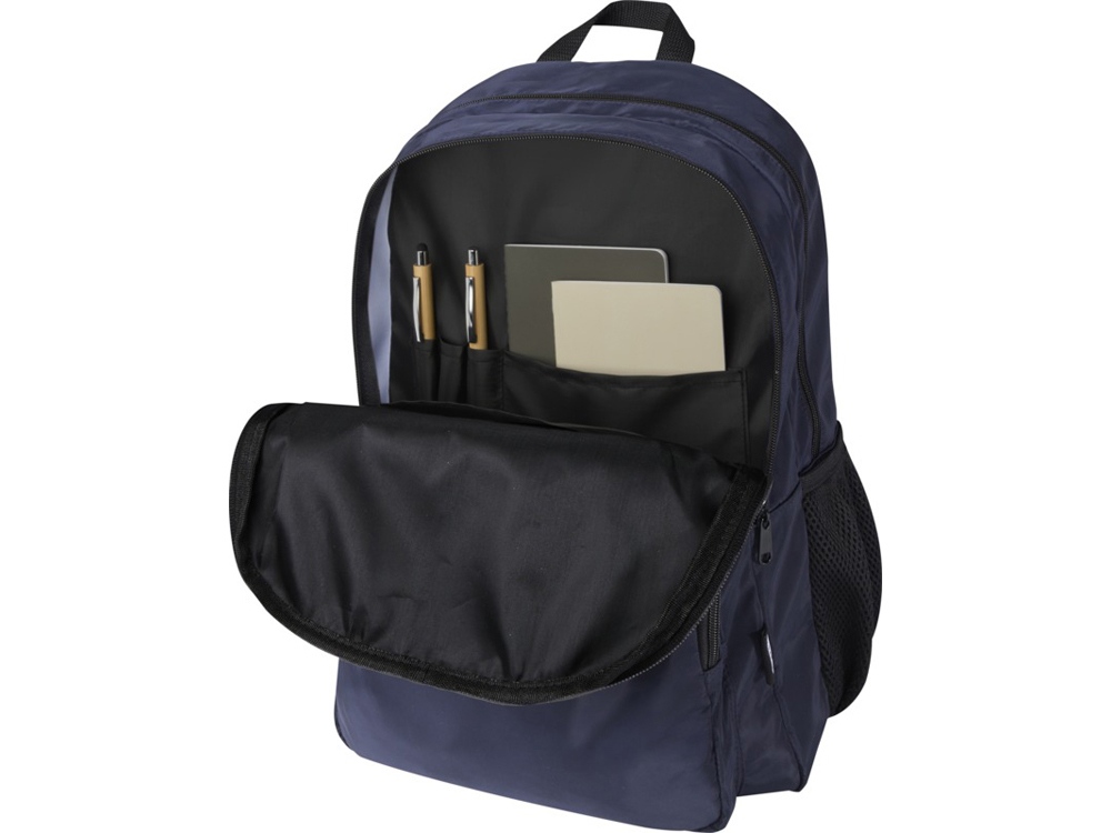 Рюкзак для ноутбука Trend Plus 15GRS из переработанного материала объемом 20 литров, темно-синий-5