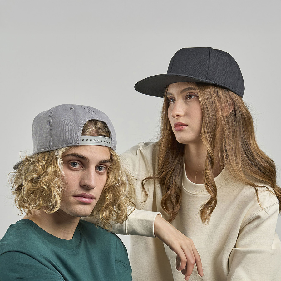 Бейсболка SNAP BACK-S, 6 клиньев, пластиковая застежка, серый-5