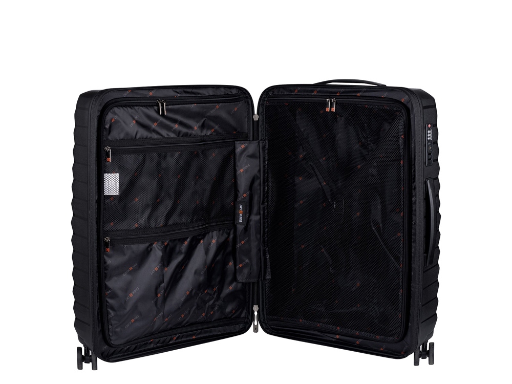 Чемодан Eberhart Dune средний М полипропилен черный 46D-009-424-4