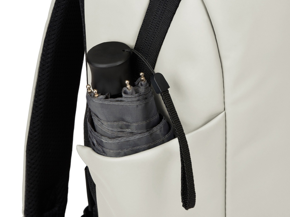 Рюкзак Sofit для ноутбука из экокожи, молочный-9