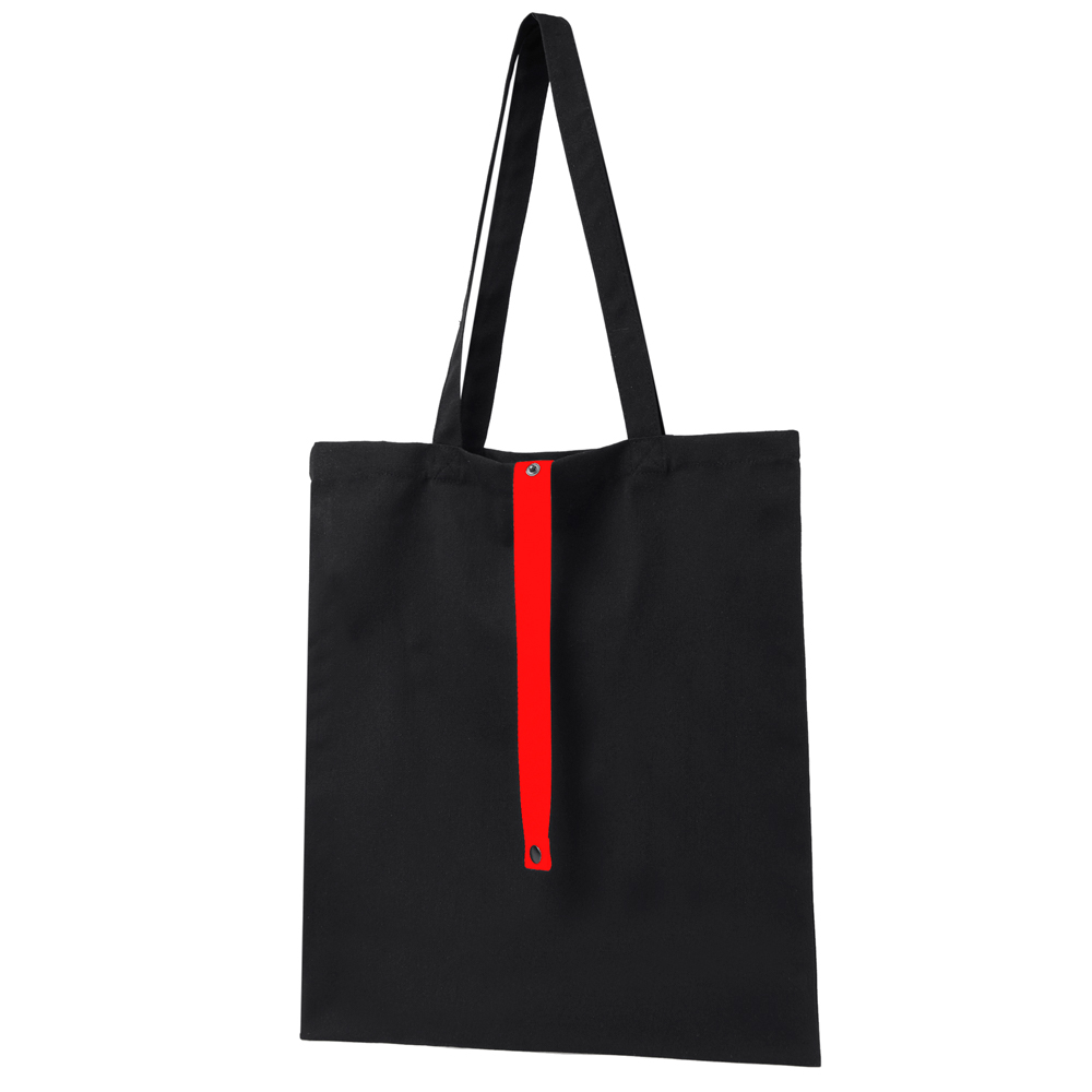 Сумка для покупок Rock’n’ROLL 260 г/м², Чёрный/красный-2